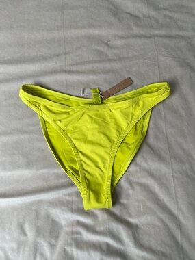 SKIMS Swim Mid-Coverage Bikini Bottoms Large Citrus NWT